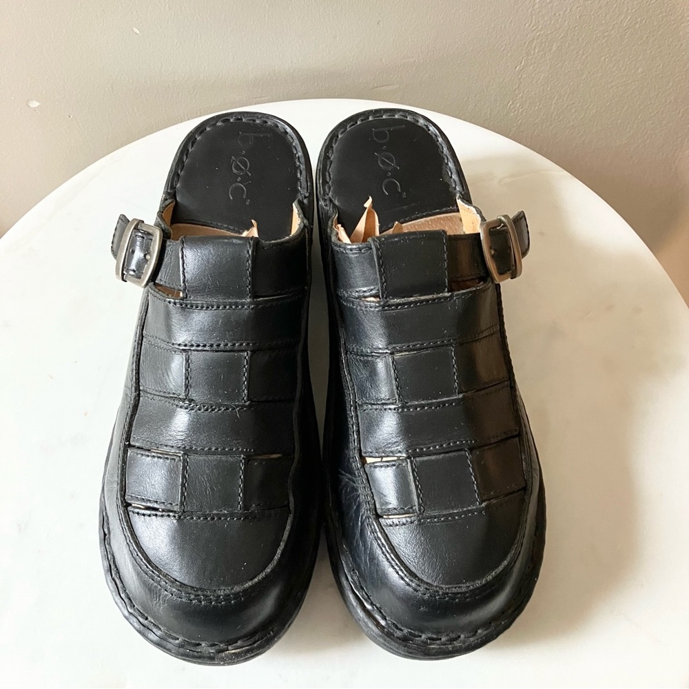 B.O.C. Woven Leather Clogs - Picture 6 of 9